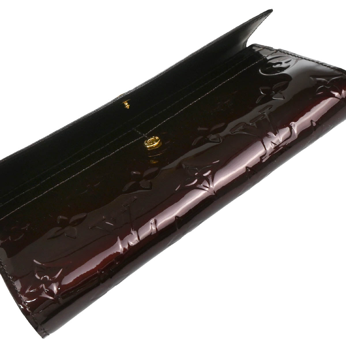 Louis Vuitton 2012 Purple Vernis Portefeuille Sarah Wallet M93524