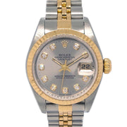 Rolex Oyster Perpetual Datejust 26mm Ref.79173 Watch 18KYG SS Diamond