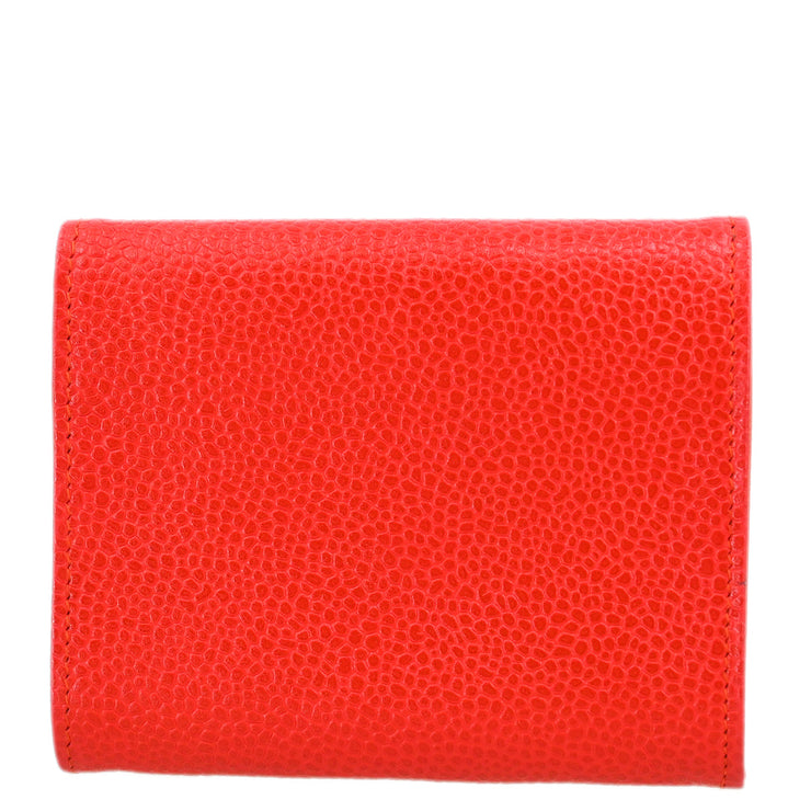 Chanel 1997-1999 Red Caviar Coin Purse Wallet