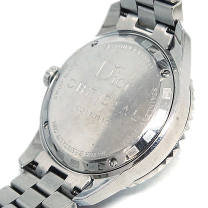 Christian Dior CD113110 Crystal Quartz Watch SS Diamond
