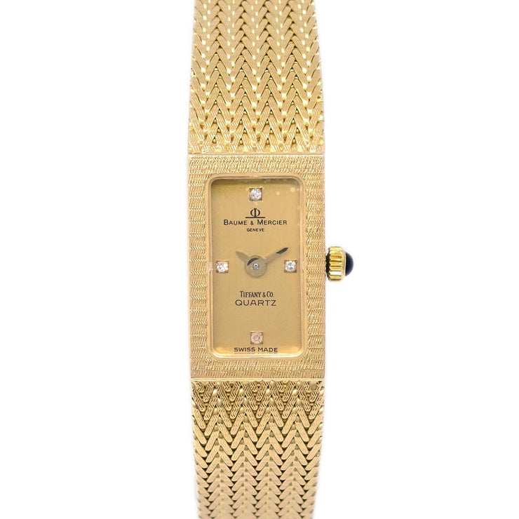 Baume & Mercier by Tiffany & Co. YG Diamond Quartz Watch 14KYG