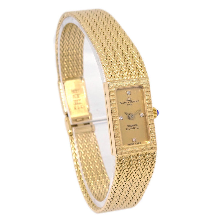 Baume & Mercier by Tiffany & Co. YG Diamond Quartz Watch 14KYG