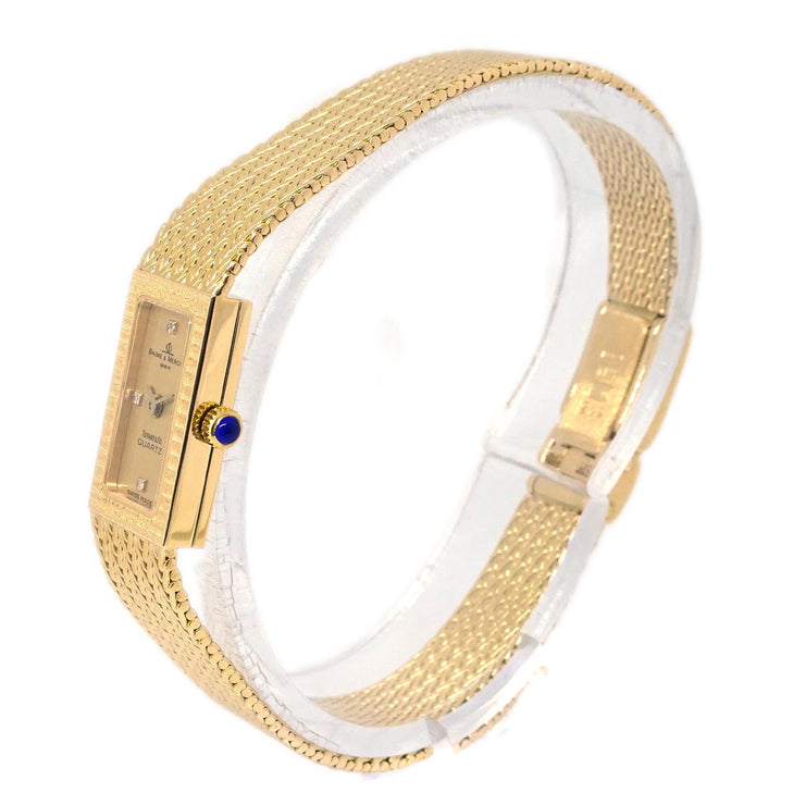 Baume & Mercier by Tiffany & Co. YG Diamond Quartz Watch 14KYG