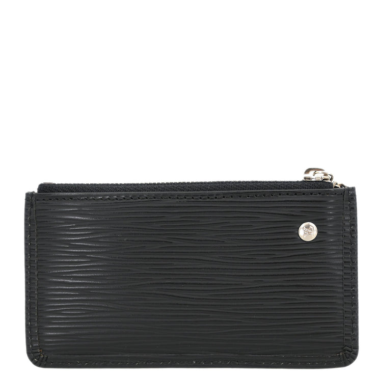 Louis Vuitton 2009 Black Epi Pochette Cles Coin Purse M63802