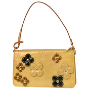 Louis Vuitton 2002 Beige Vernis Flower Lexington Handbag M92246