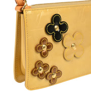 Louis Vuitton 2002 Beige Vernis Flower Lexington Handbag M92246