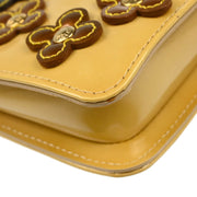 Louis Vuitton 2002 Beige Vernis Flower Lexington Handbag M92246
