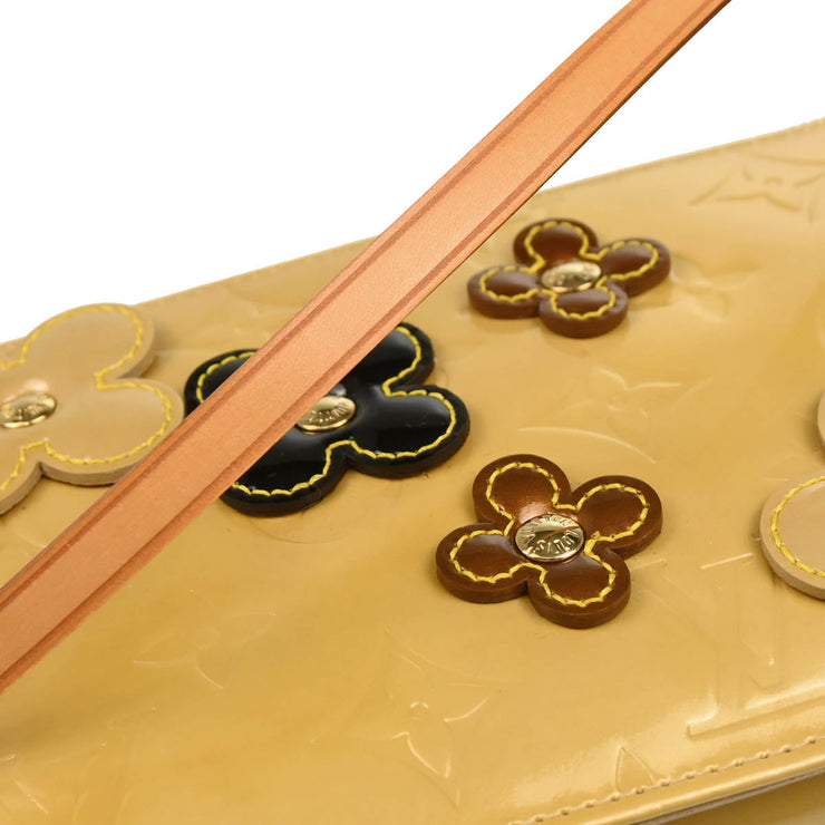 Louis Vuitton 2002 Beige Vernis Flower Lexington Handbag M92246