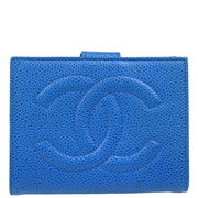 Chanel 1996-1997 Blue Caviar Bifold Wallet