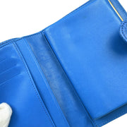 Chanel 1996-1997 Blue Caviar Bifold Wallet