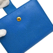 Chanel 1996-1997 Blue Caviar Bifold Wallet