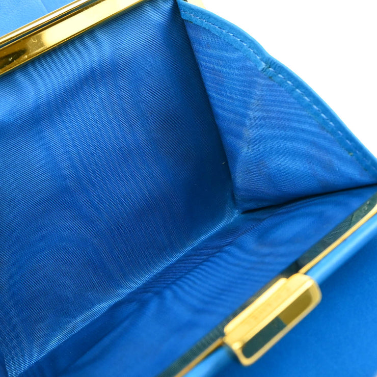 Chanel 1996-1997 Blue Caviar Bifold Wallet