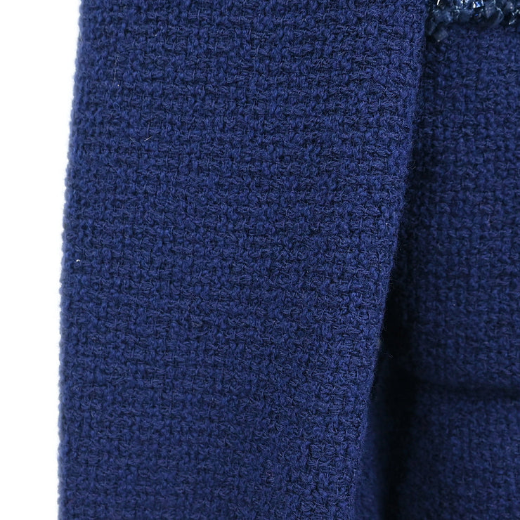 Chanel 1995 Setup Suit Jacket Skirt Navy #38
