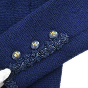 Chanel 1995 Setup Suit Jacket Skirt Navy #38