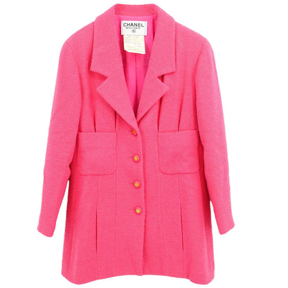 Chanel 1994 Single Breasted Jacket Pink #40