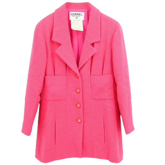 Chanel 1994 Single Breasted Jacket Pink #40