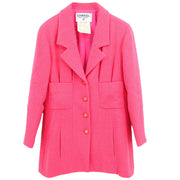 Chanel 1994 Single Breasted Jacket Pink #40
