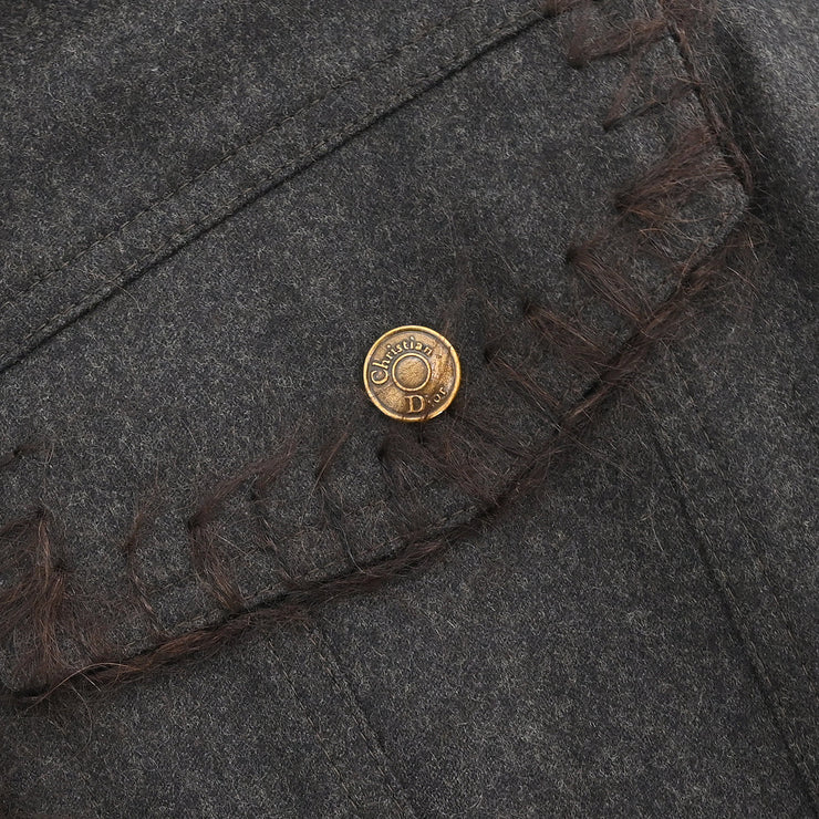 Christian Dior 2000 Single Breasted Jacket Brown #42