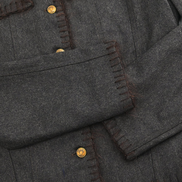 Christian Dior 2000 Single Breasted Jacket Brown #42
