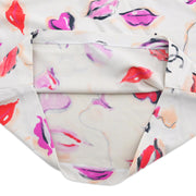 Chanel Lipstick Cropped T-shirt Top White #44