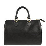 Louis Vuitton 1994 Black Epi Speedy 25 Handbag M43012