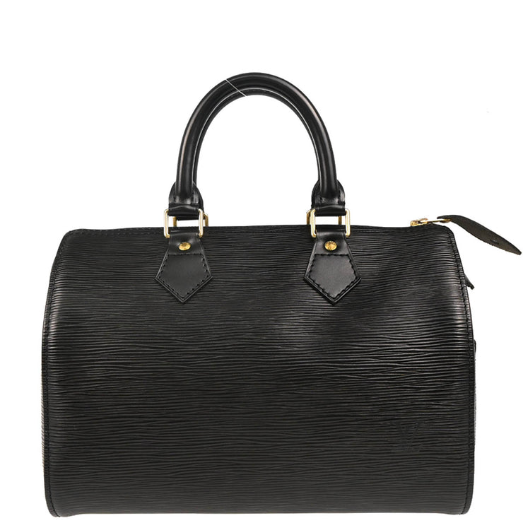 Louis Vuitton 1994 Black Epi Speedy 25 Handbag M43012