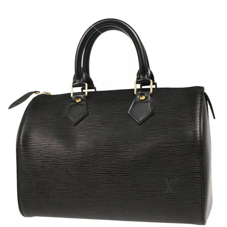 Louis Vuitton 1994 Black Epi Speedy 25 Handbag M43012