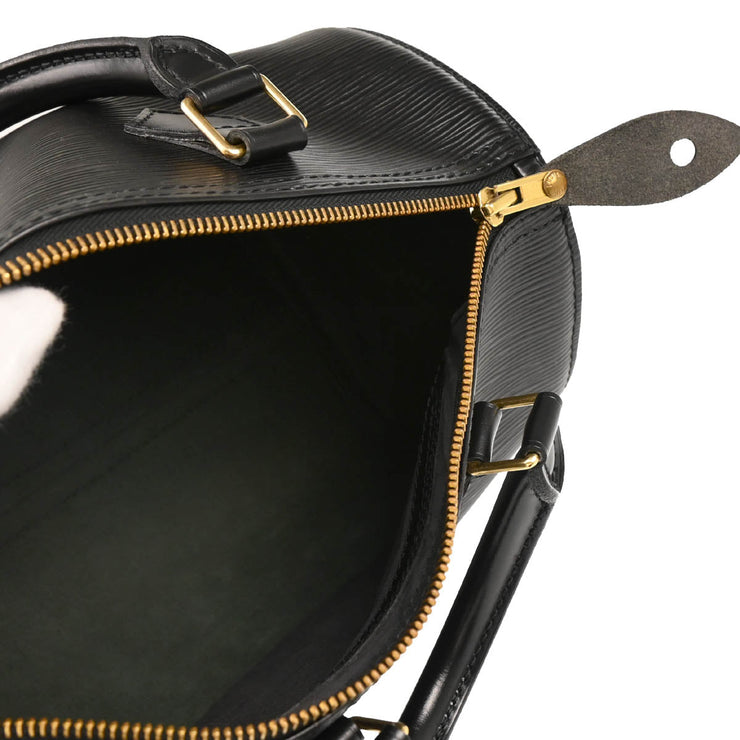 Louis Vuitton 1994 Black Epi Speedy 25 Handbag M43012