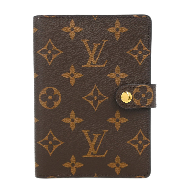 Louis Vuitton Monogram Agenda PM Notebook Cover R20005 Small Good