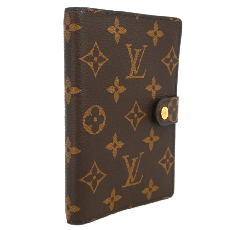 Louis Vuitton Monogram Agenda PM Notebook Cover R20005 Small Good