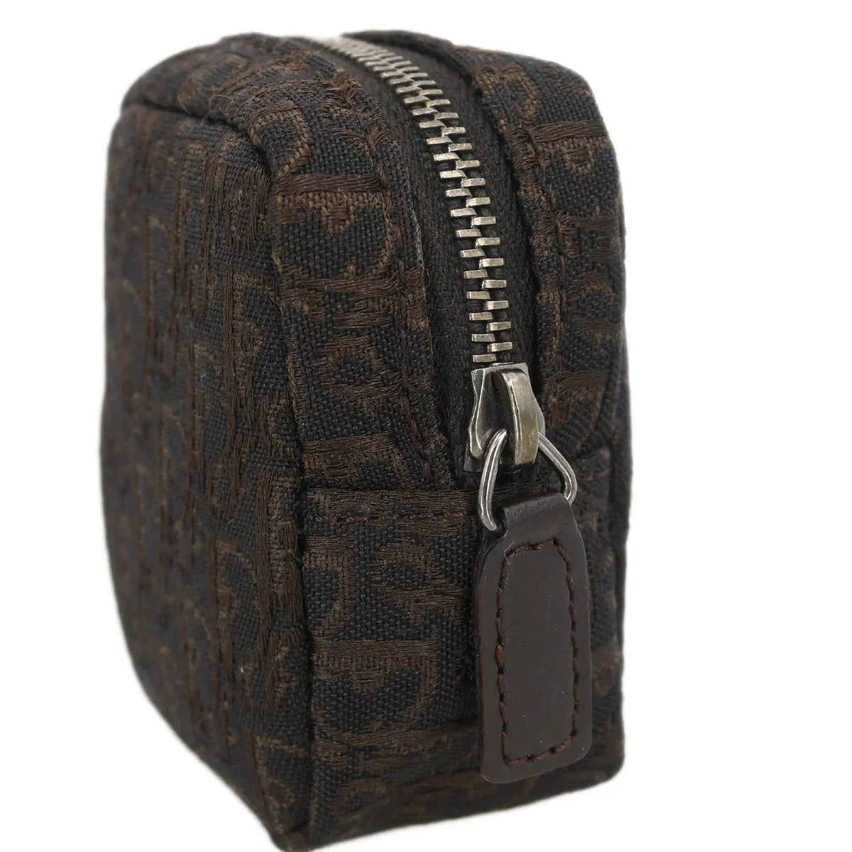 Christian Dior 2002 Brown Canvas Trotter Mini Pouch
