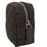 Christian Dior 2002 Brown Canvas Trotter Mini Pouch