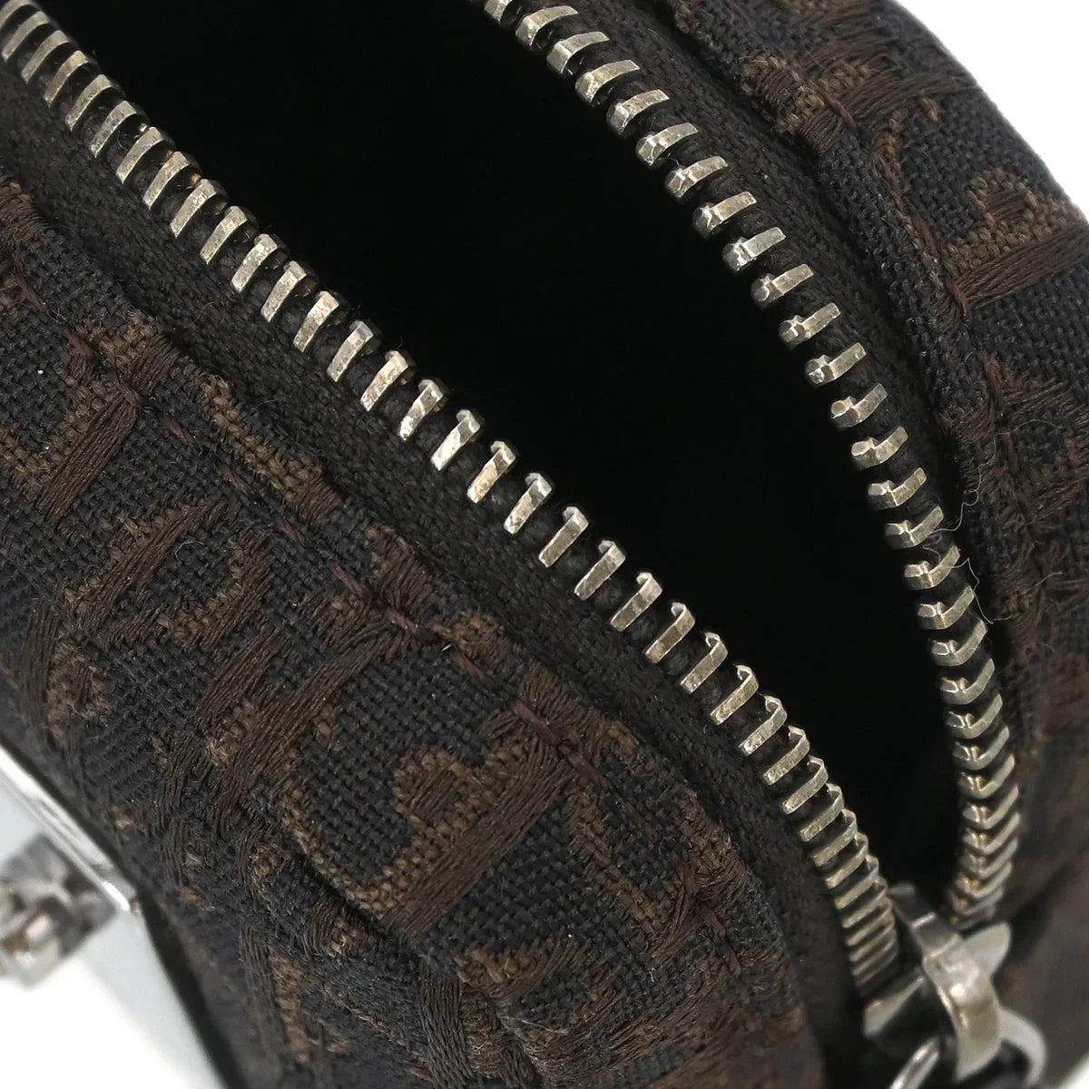 Christian Dior 2002 Brown Canvas Trotter Mini Pouch