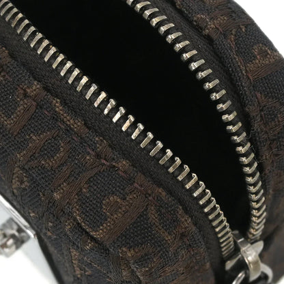 Christian Dior 2002 Brown Canvas Trotter Mini Pouch