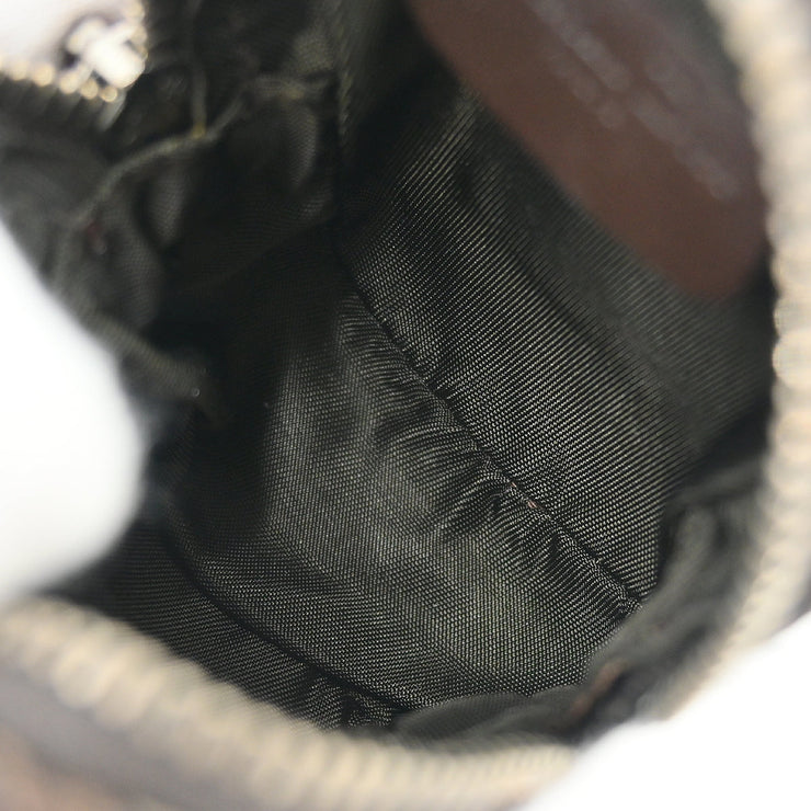 Christian Dior 2002 Brown Canvas Trotter Mini Pouch