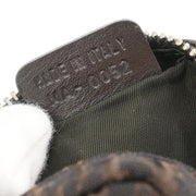Christian Dior 2002 Brown Canvas Trotter Mini Pouch
