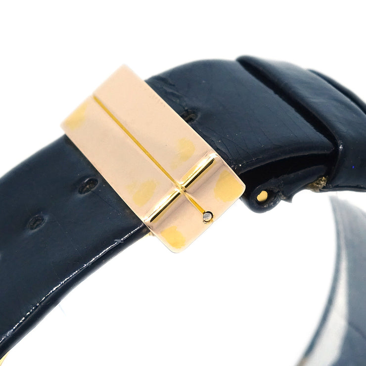 Chanel Matelasse Watch 18KYG Black