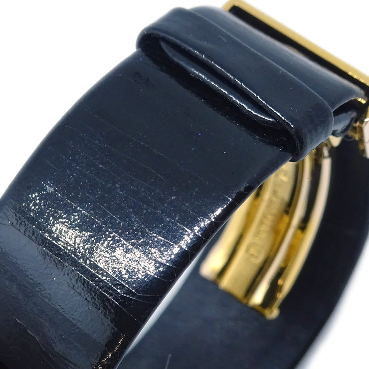 Chanel Matelasse Watch 18KYG Black