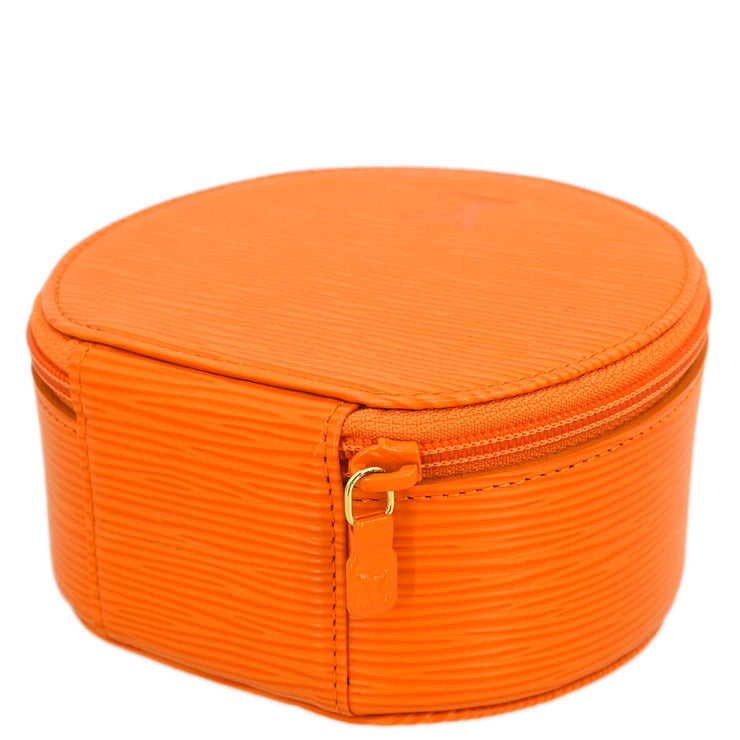 Louis Vuitton Orange Epi Ecrin Bijou 12 Jewelry Case Pouch M4820H