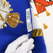 Hermes Scarf Carre 90 Napoleon Blue Small Good