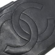 Chanel 1996-1997 Black Lambskin Long Wallet