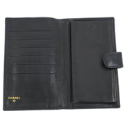 Chanel 1996-1997 Black Lambskin Long Wallet