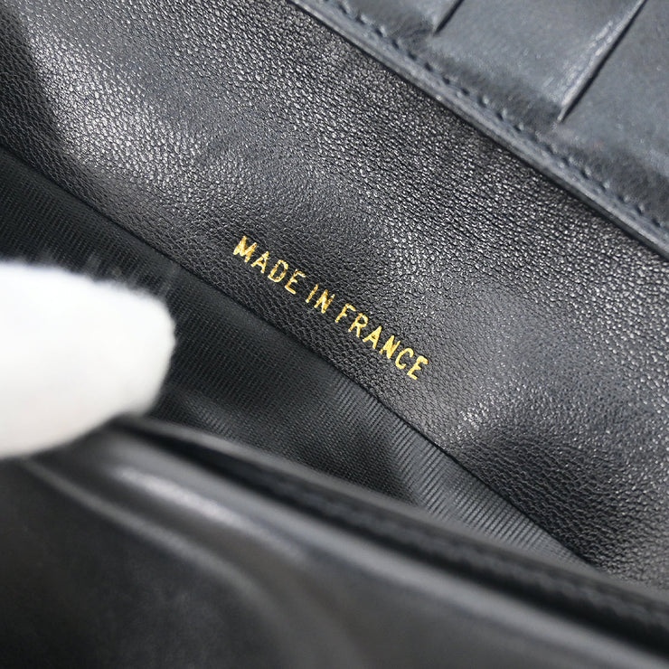 Chanel 1996-1997 Black Lambskin Long Wallet