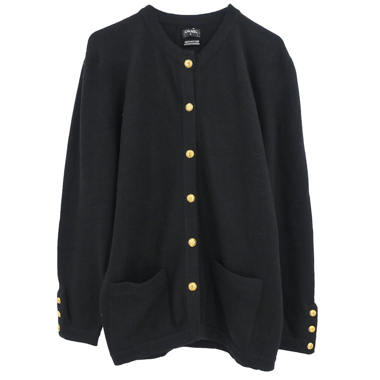 Chanel Cardigan Black #M