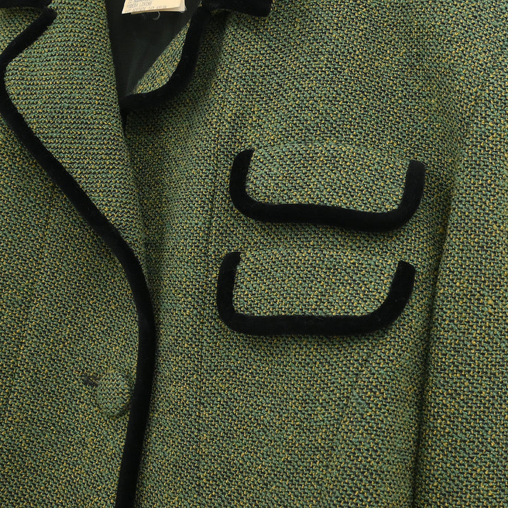 Fendi Setup Suit Jacket Skirt Green #42