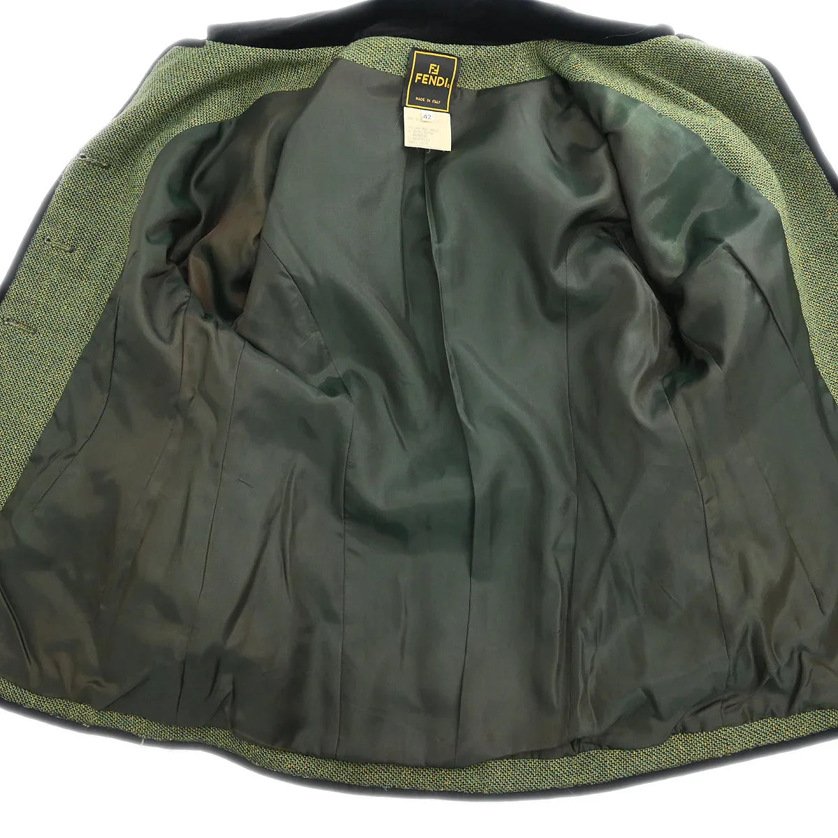 Fendi Setup Suit Jacket Skirt Green #42