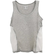 Chanel 2004 Sport Line Sleeveless Mesh Top Gray #38