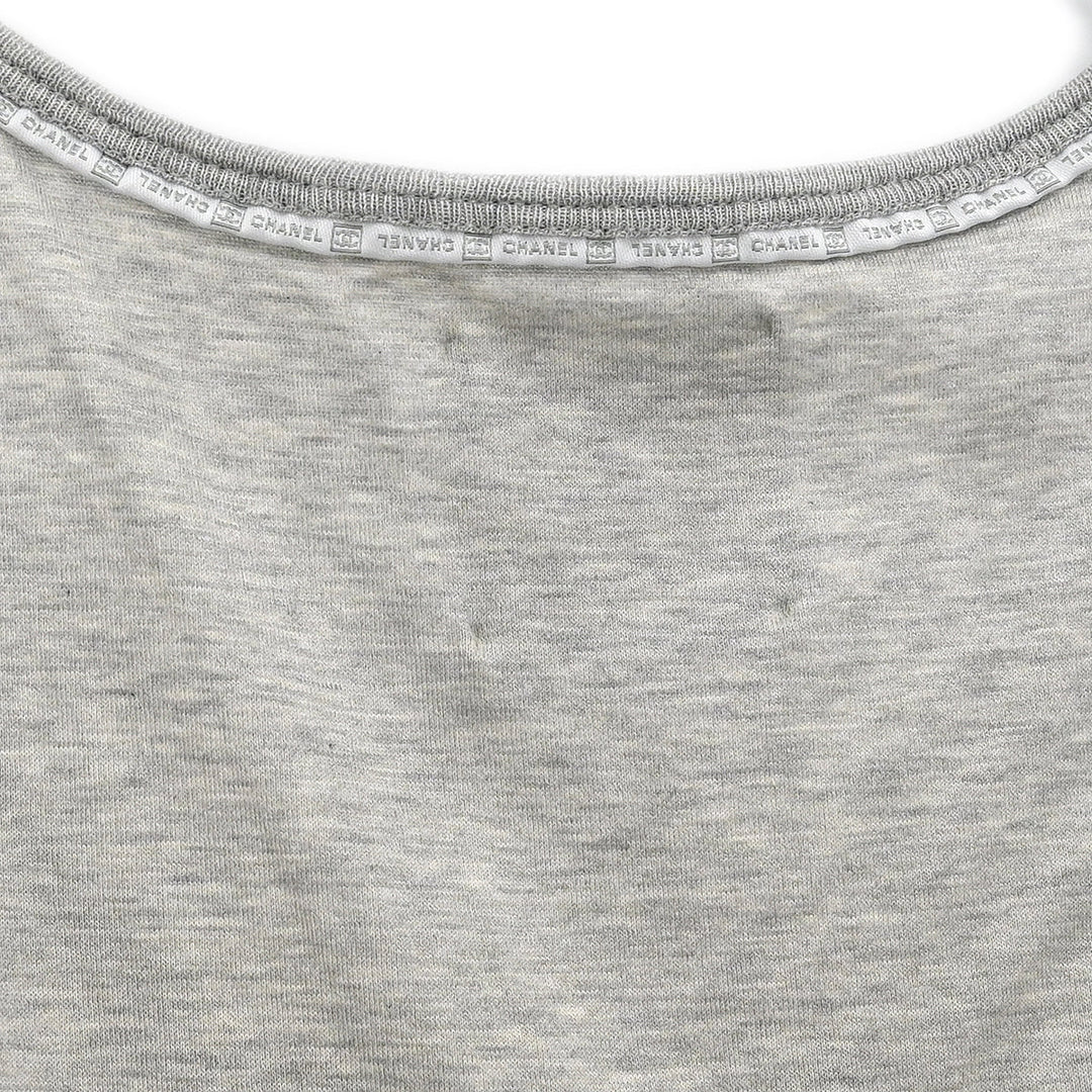 Chanel 2004 Sport Line Sleeveless Mesh Top Gray #38 – AMORE Chanel 2004 Sport Line Sleeveless Mesh Top Gray #38 – AMORE