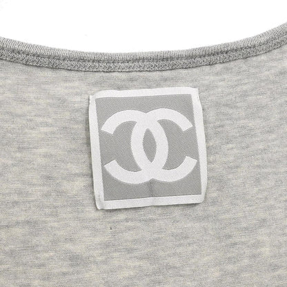 Chanel 2004 Sport Line Sleeveless Mesh Top Gray #38