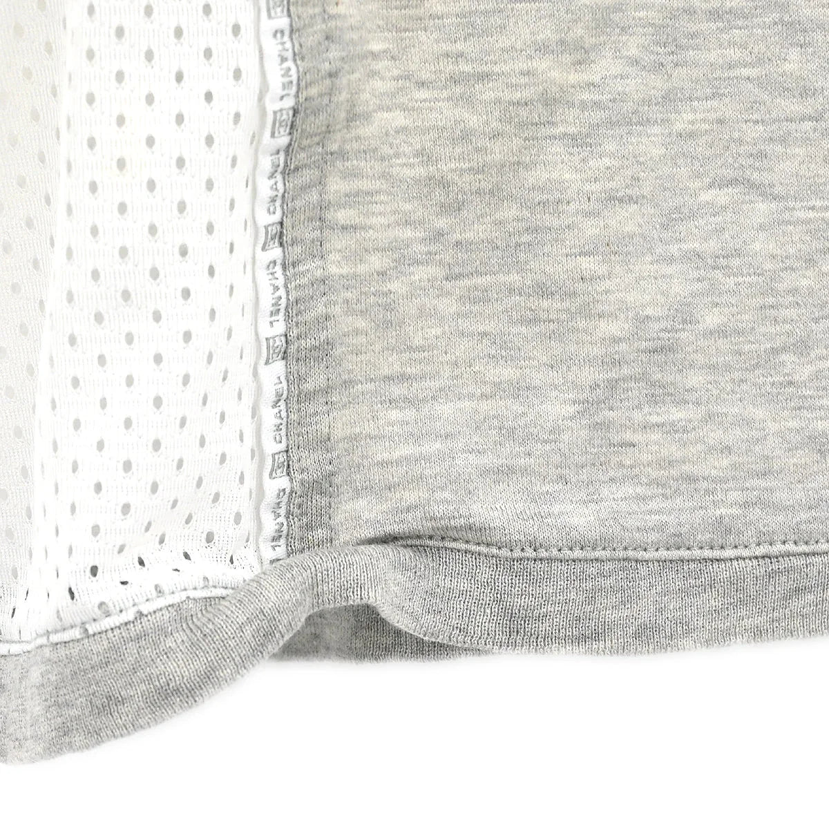 Chanel 2004 Sport Line Sleeveless Mesh Top Gray #38